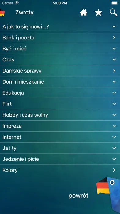 Tangkapan skrin Rozmówki Spróbuj po niemiecku