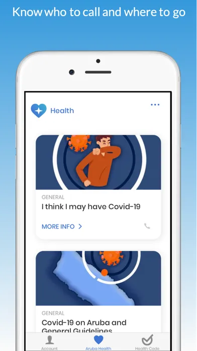 Aruba Health App 스크린샷