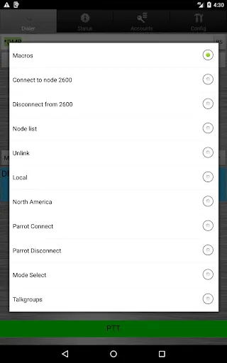 DVSwitch Mobile Ekran Görüntüleri