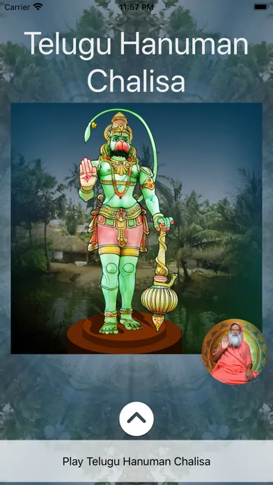 Capturas de tela do SGS Telugu Hanuman Chalisa
