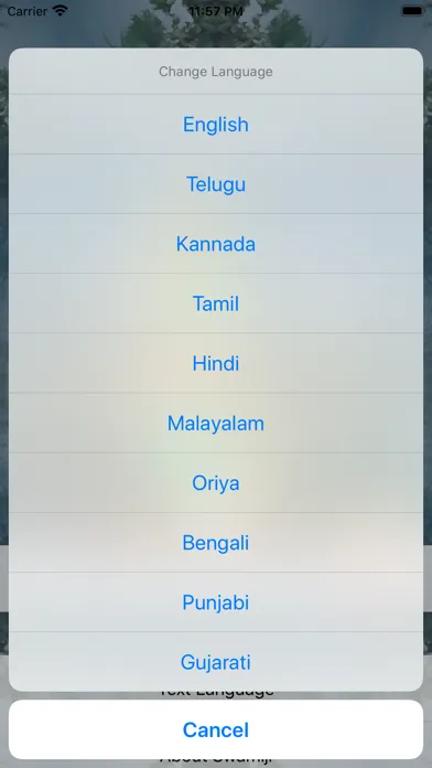 Capturas de tela do SGS Telugu Hanuman Chalisa