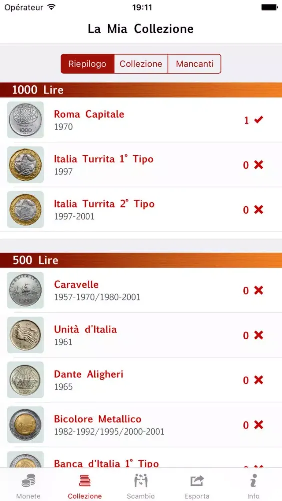 Captures d'écran de Lira Monete Repubblica - Lite