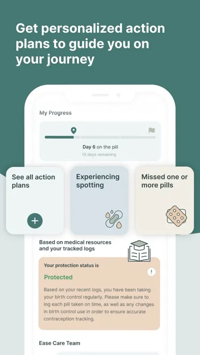 Ảnh chụp màn hình của Ease: Birth Control Reminder