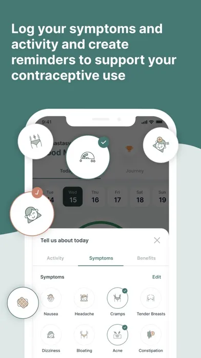 Ảnh chụp màn hình của Ease: Birth Control Reminder