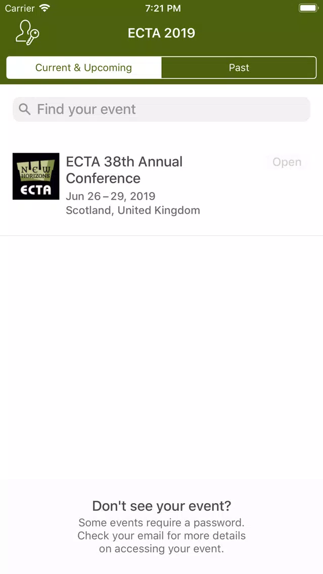 Tangkapan skrin ECTA 2019 Edinburgh