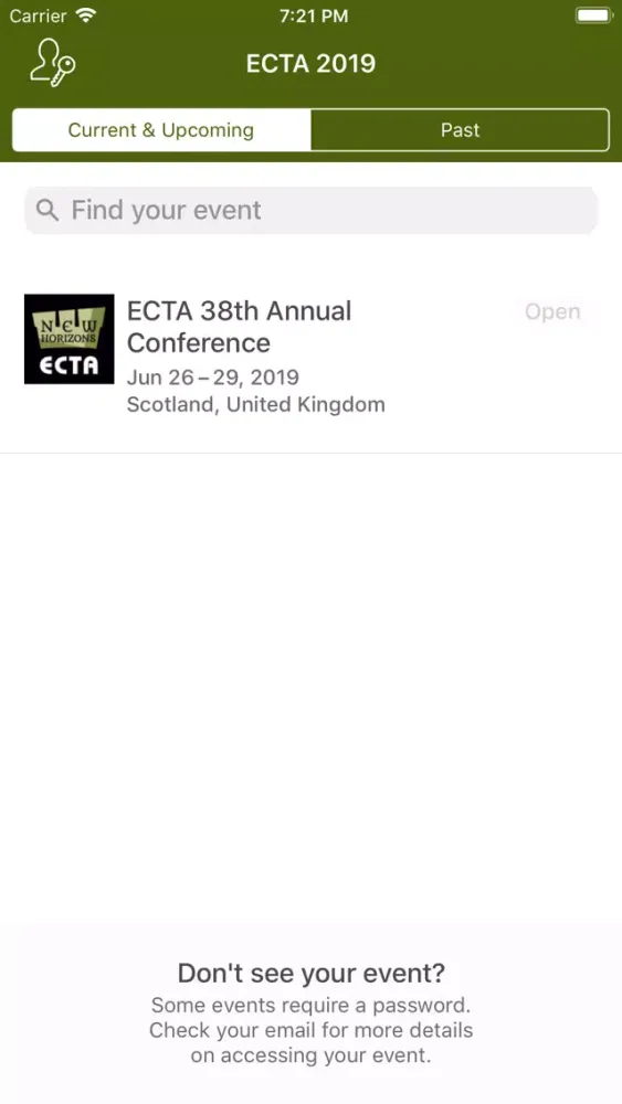 ภาพหน้าจอของ ECTA 2019 Edinburgh