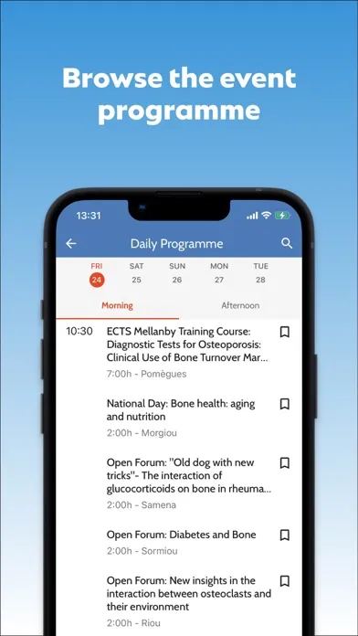 Capturas de pantalla de ECTS Society App