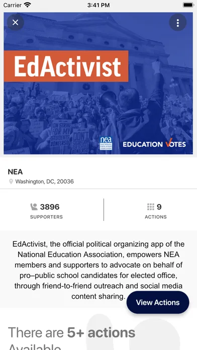 Capturas de pantalla de EdActivist