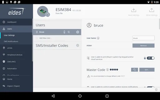 Eldes Utility tool Screenshots