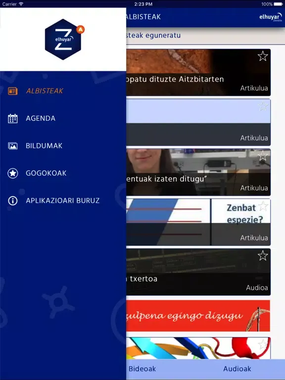 ZientziApp iPad  স্ক্রিনশট