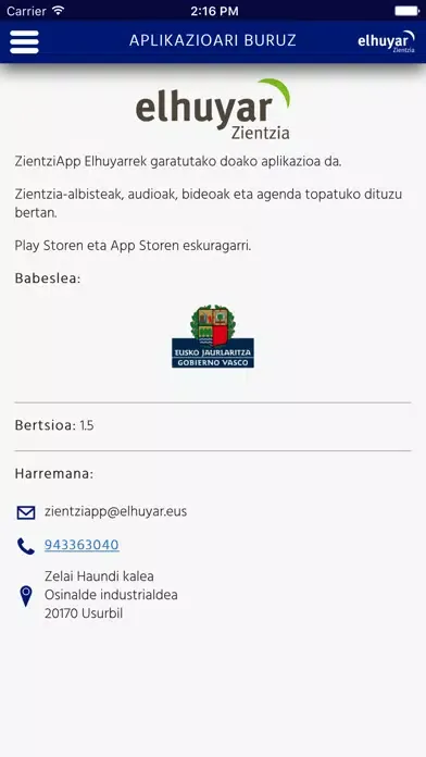 ZientziApp স্ক্রিনশট