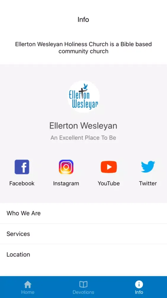 Zrzuty ekranu Ellerton Wesleyan