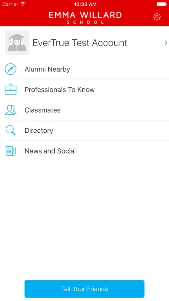 EWS - Emma Willard سکرین شاٹس
