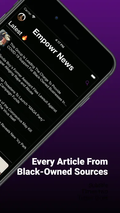 Screenshot di Empowr News