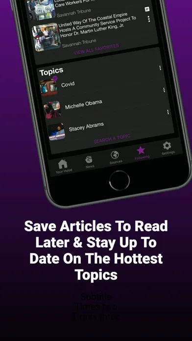Screenshot di Empowr News