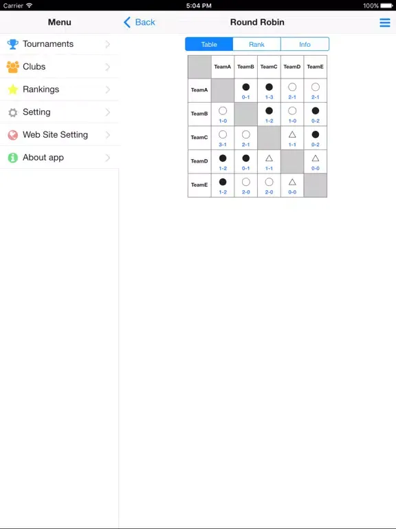 Captures d'écran de Football Tournament Maker Cloud iPad 