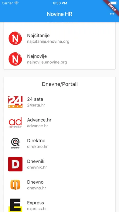 Novine HR Screenshots