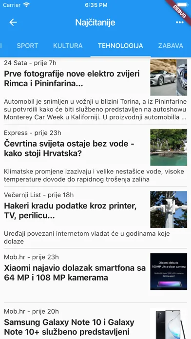 Novine HR Screenshots