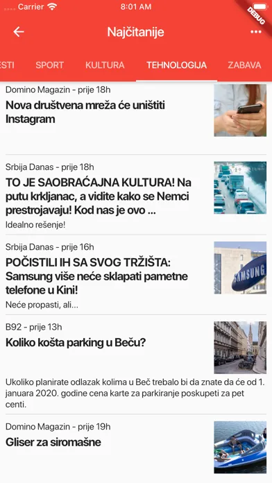 Novine SRB 스크린샷
