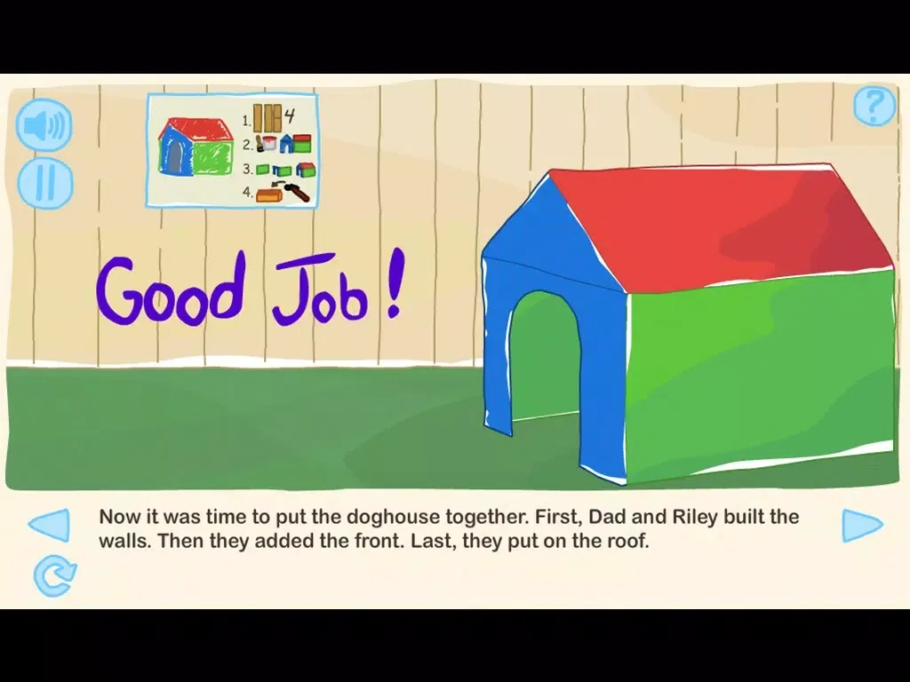 Capturas de tela do Riley and the Doghouse iPad 