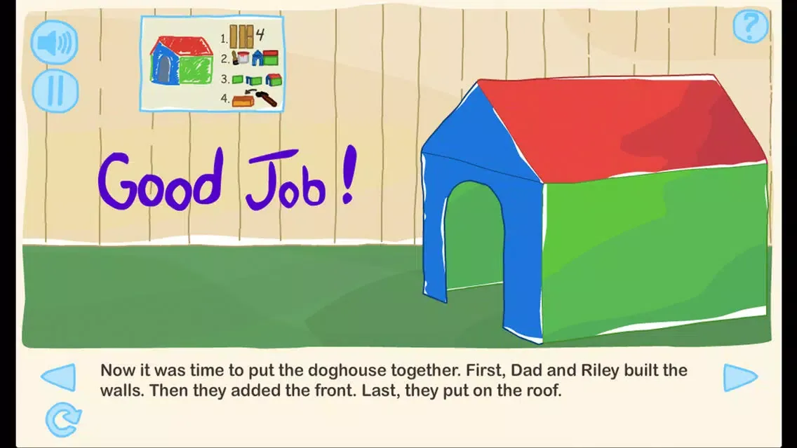 Capturas de tela do Riley and the Doghouse
