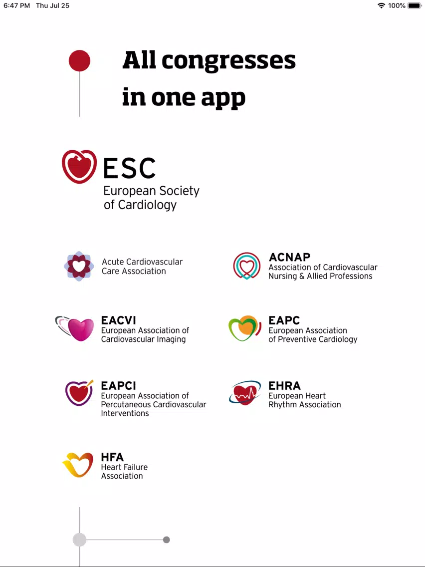 ESC Congresses iPad  Screenshots