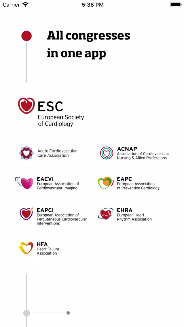 ESC Congresses Screenshots