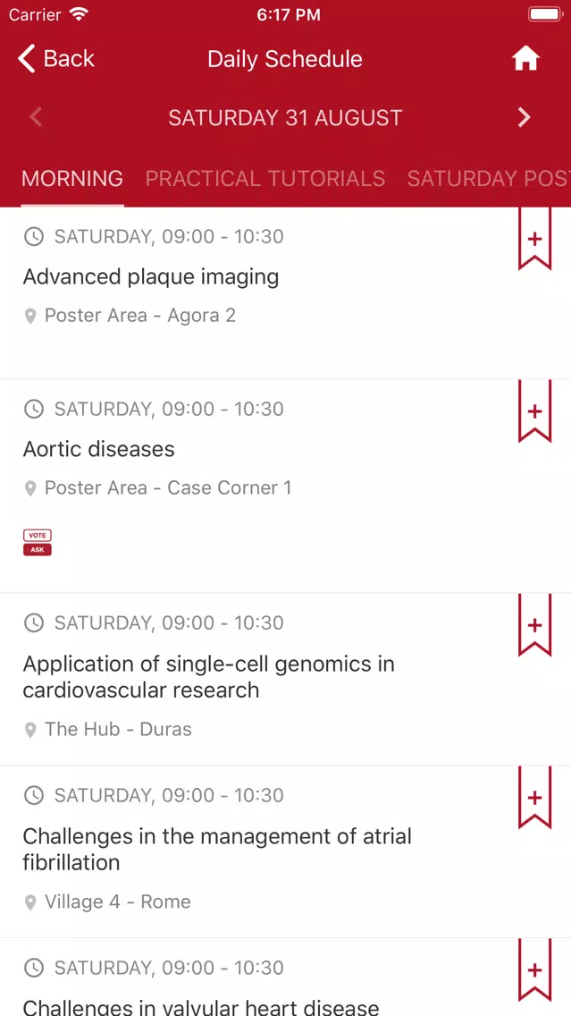 ESC Congresses Screenshots