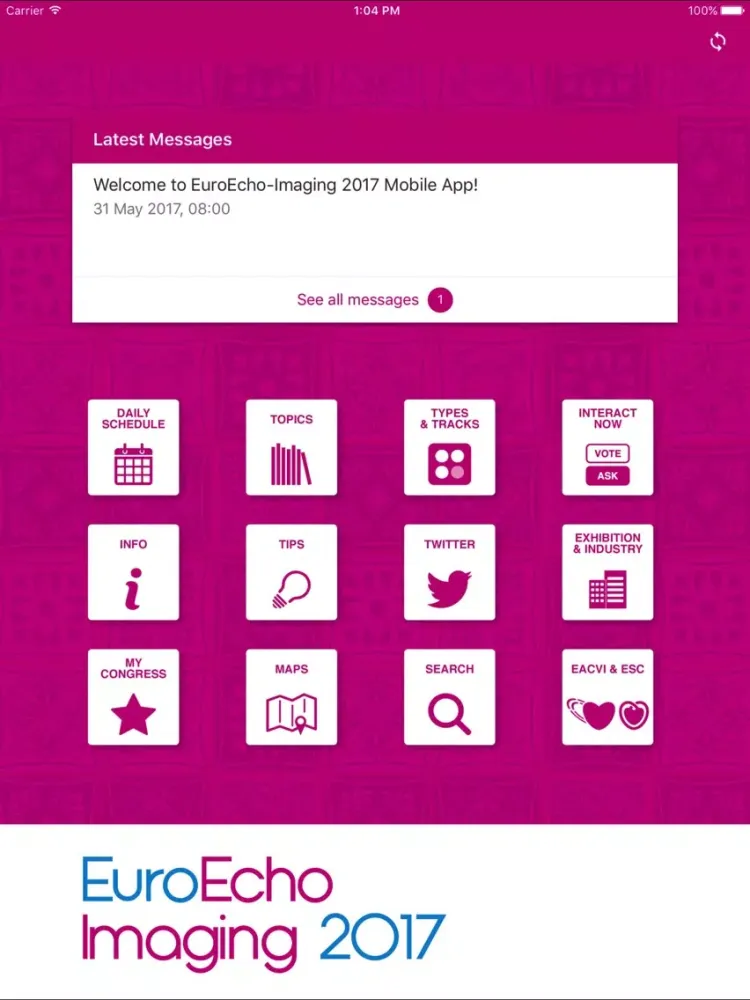 EuroEcho-Imaging 2017 iPad  Screenshots