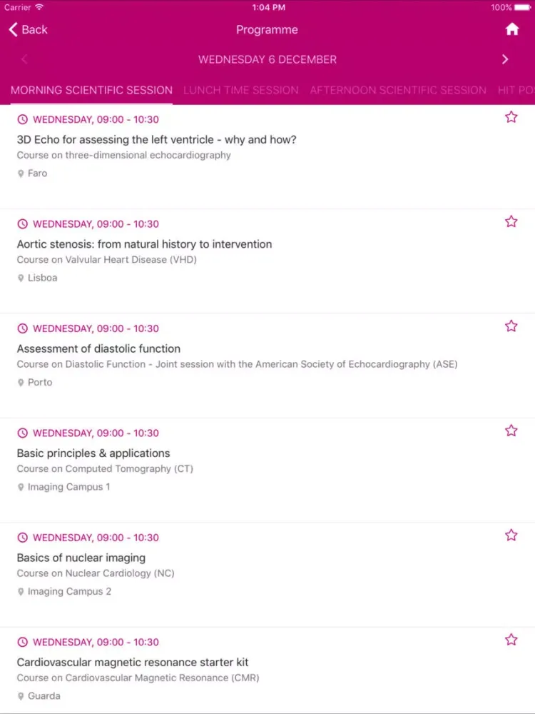 EuroEcho-Imaging 2017 iPad  Screenshots
