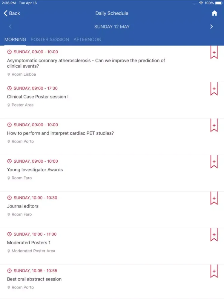 Captures d'écran de ICNC 2019 iPad 