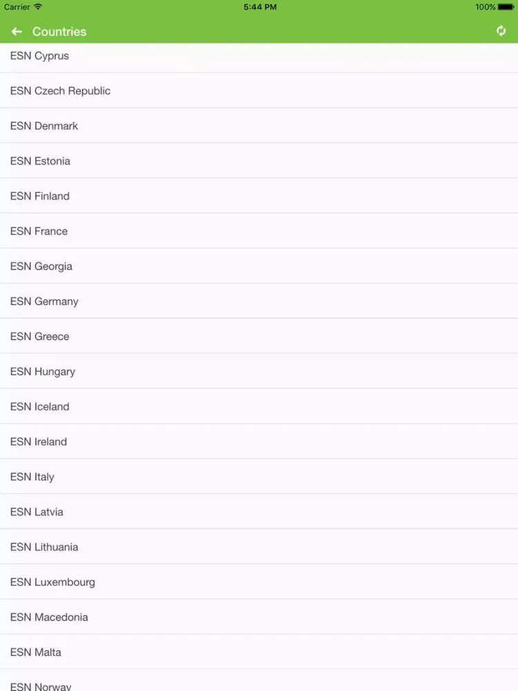ESNapp iPad  স্ক্রিনশট