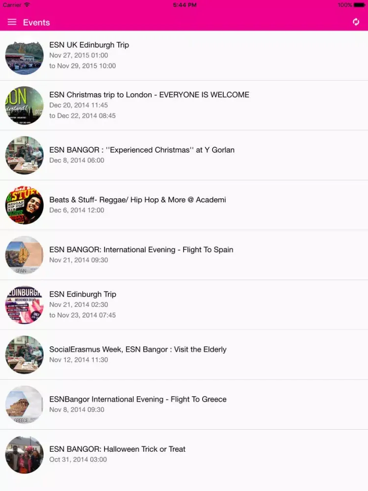 ESNapp iPad  স্ক্রিনশট