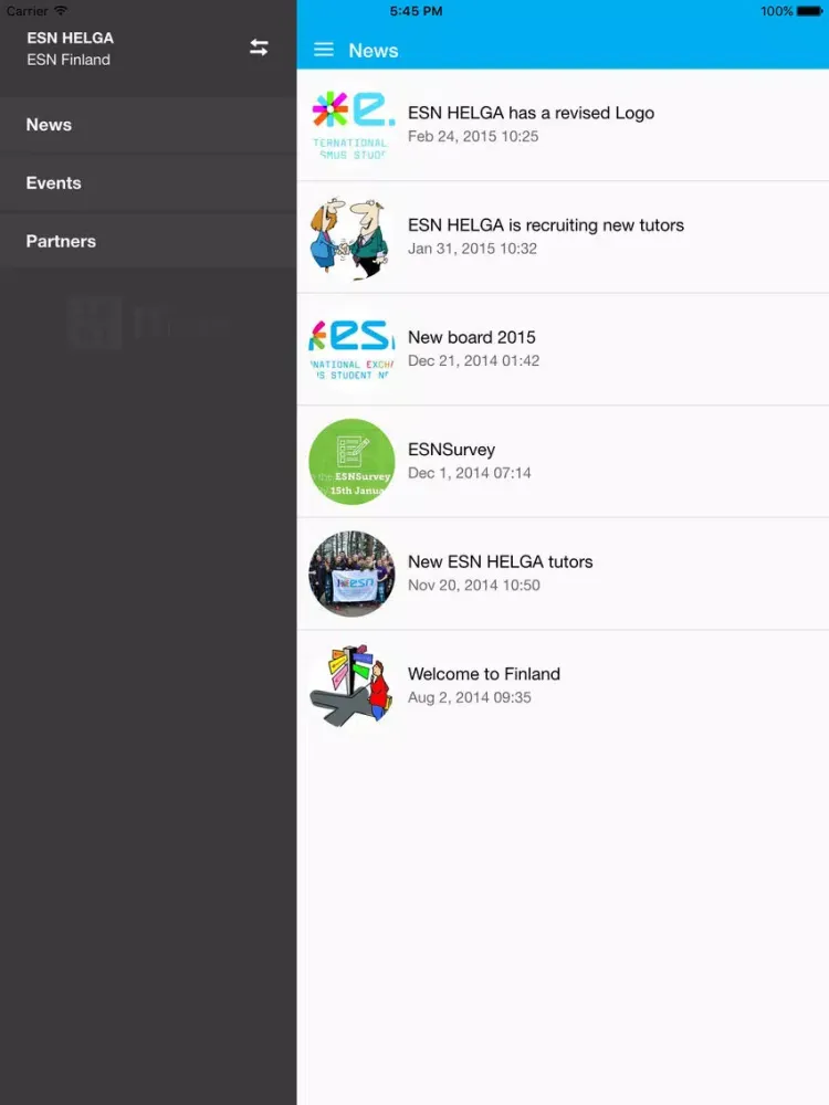 ESNapp iPad  স্ক্রিনশট