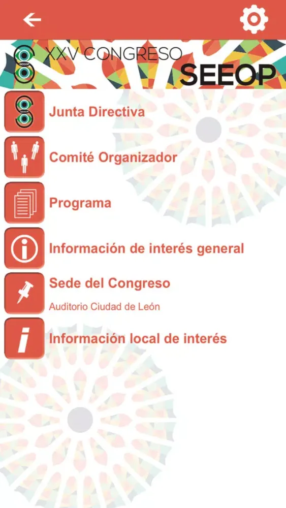 25 congreso SEEOP Ekran Görüntüleri