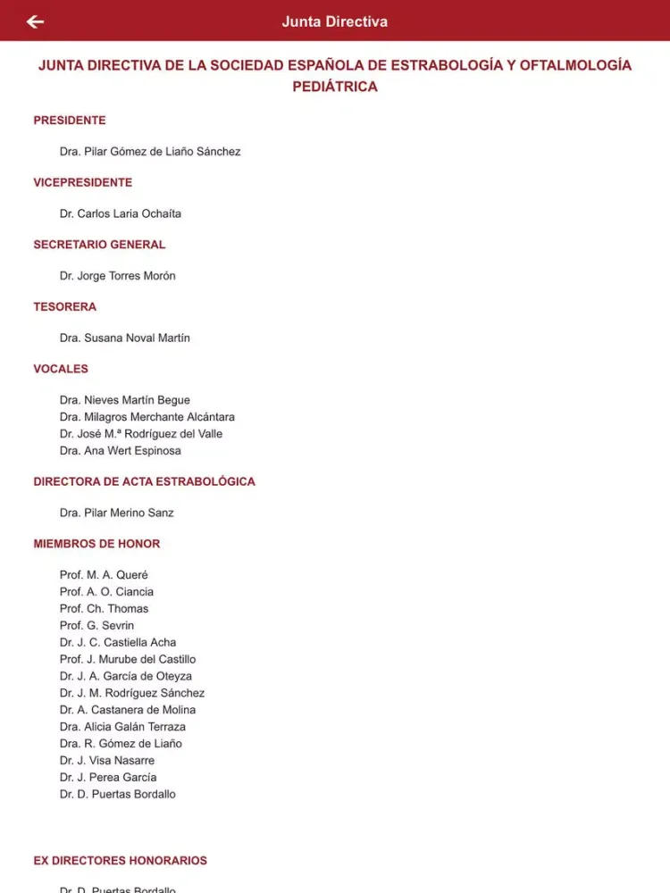 Screenshot di 26 congreso SEEOP iPad 