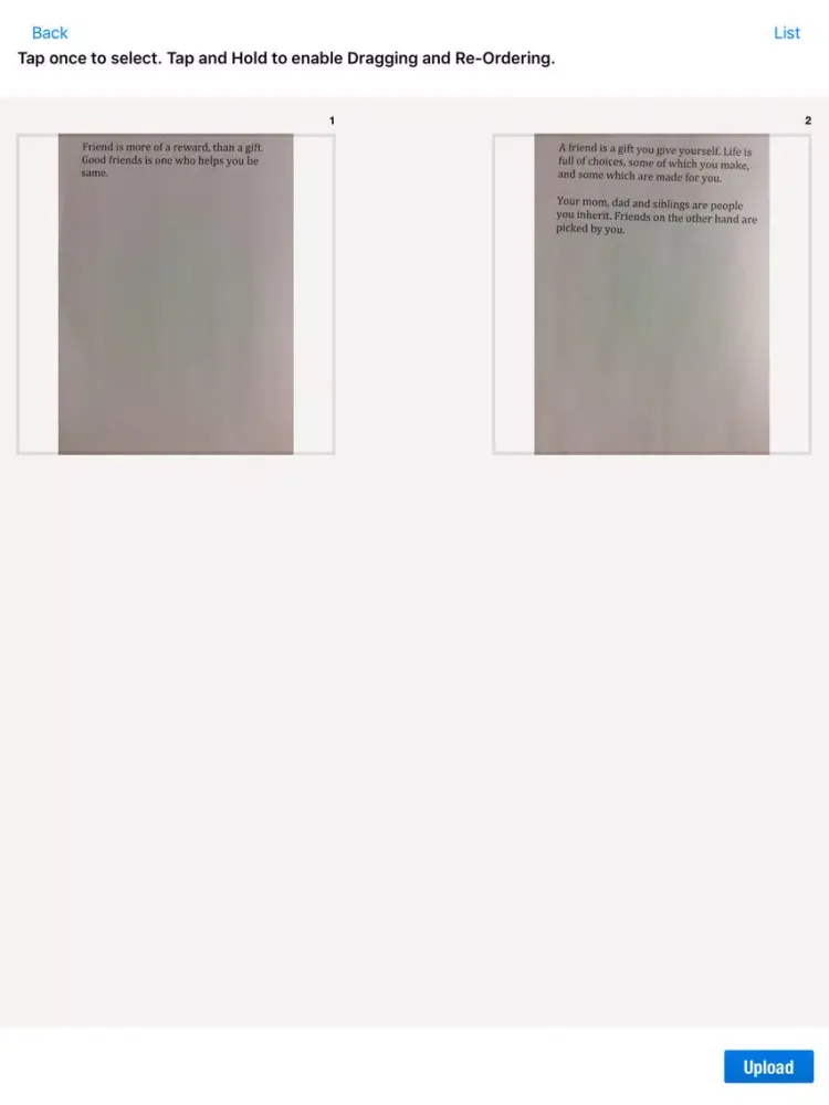 Capturas de tela do TEAMUp Mobile iPad 
