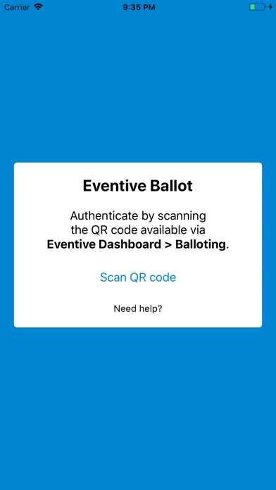 Zrzuty ekranu Eventive Ballot