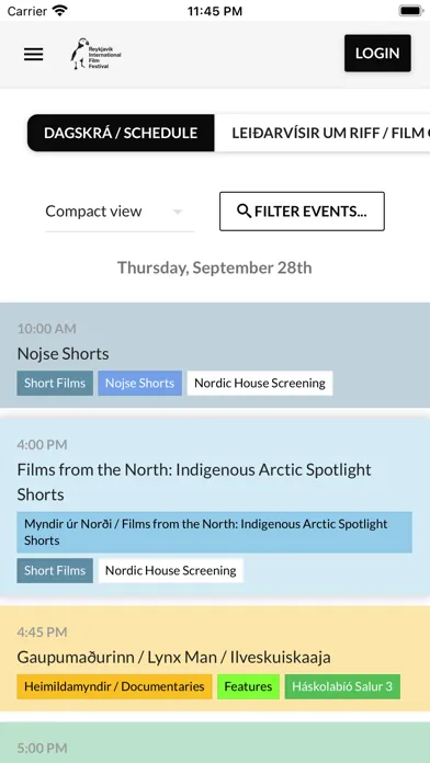 Zrzuty ekranu Reykjavík Intl Film Festival