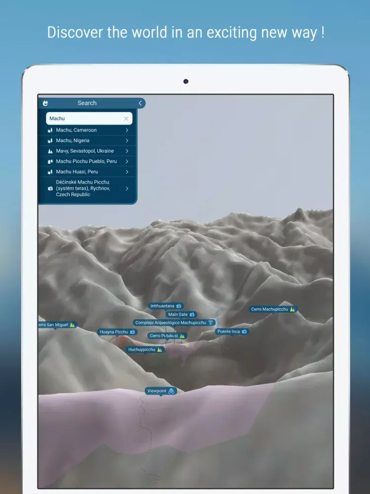 eyeMaps - Augmented Reality 3D Map of the world iPad  Screenshots