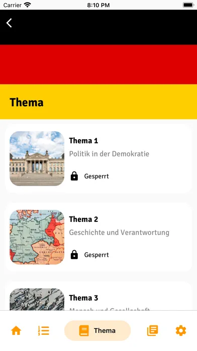 Zrzuty ekranu Germany Einbürgerungstest 2023