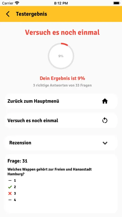 Zrzuty ekranu Germany Einbürgerungstest 2023