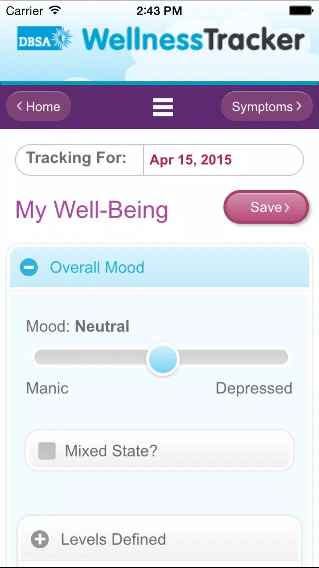 تصاویر DBSA Wellness Tracker