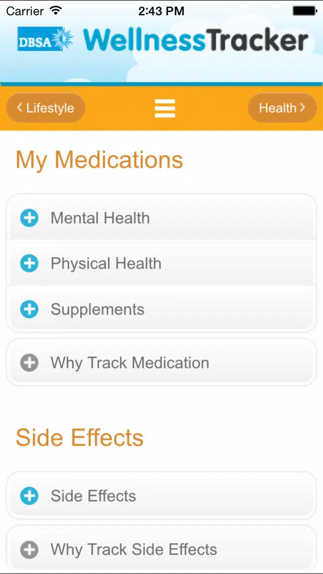 تصاویر DBSA Wellness Tracker