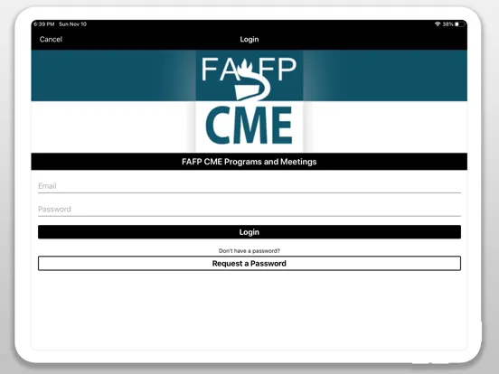 FAFP CME Programs and Meetings iPad 應用截圖