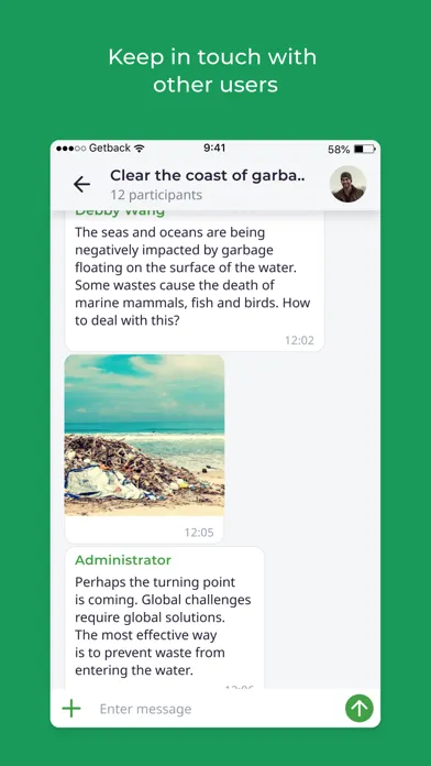 Tangkapan layar GetBack is a Good Deeds App