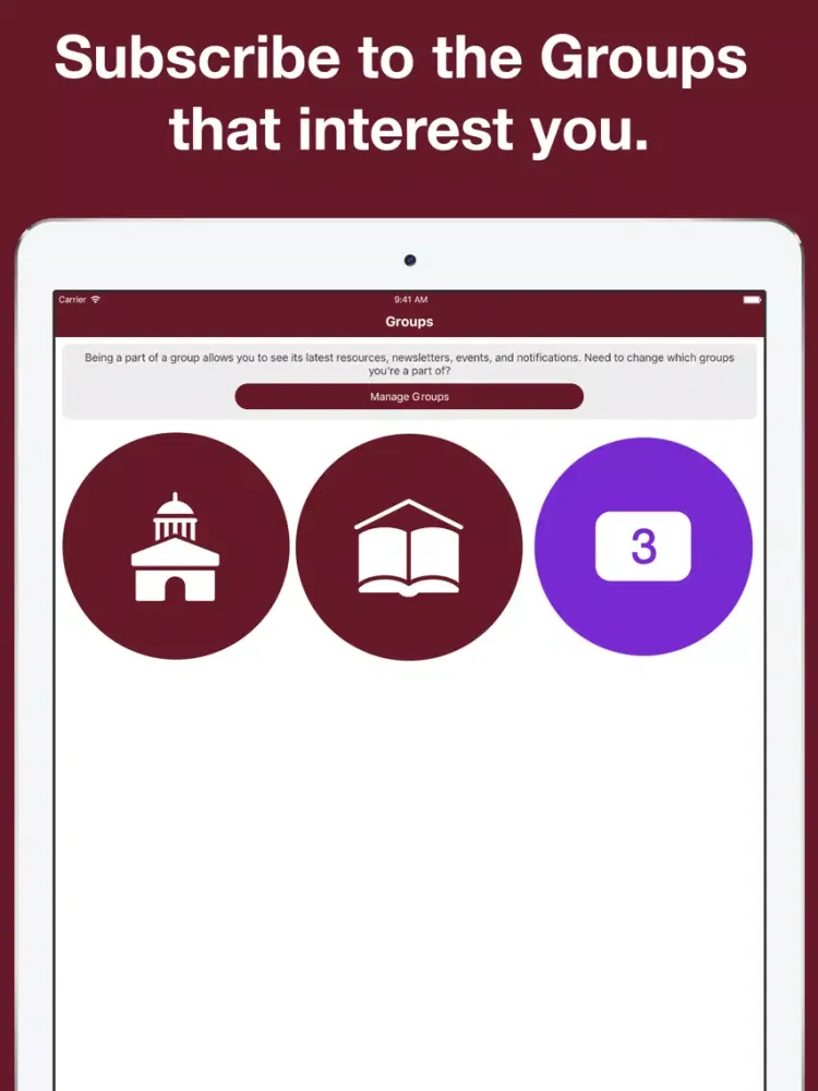 Faith Christian School App iPad  Screenshots