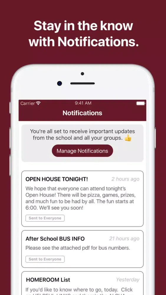 Faith Christian School App Screenshots