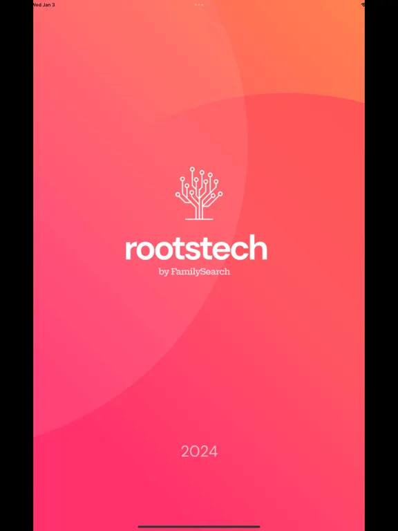 Zrzuty ekranu RootsTech iPad 