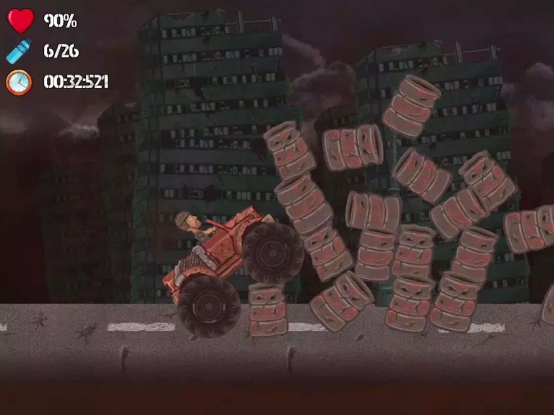 Racing The Fallout - The Last Driver in an apocalyptic world iPad  স্ক্রিনশট